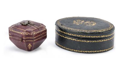 TWO JEWELRY BOXES EARLY 20TH CENTURY