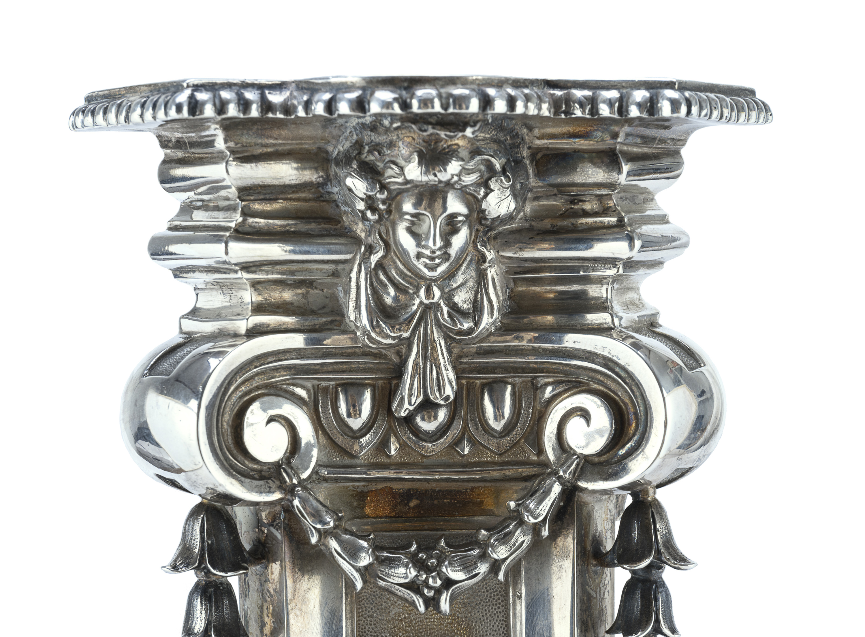 EXTRAORDINARY SILVER CANDLESTICK LONDON ROBERT GARRARD 1840 - Image 3 of 5