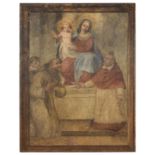 PART OF TEMPERA FRESCO ATT. TO CRISTOFORO RONCALLI known as IL POMARANCIO