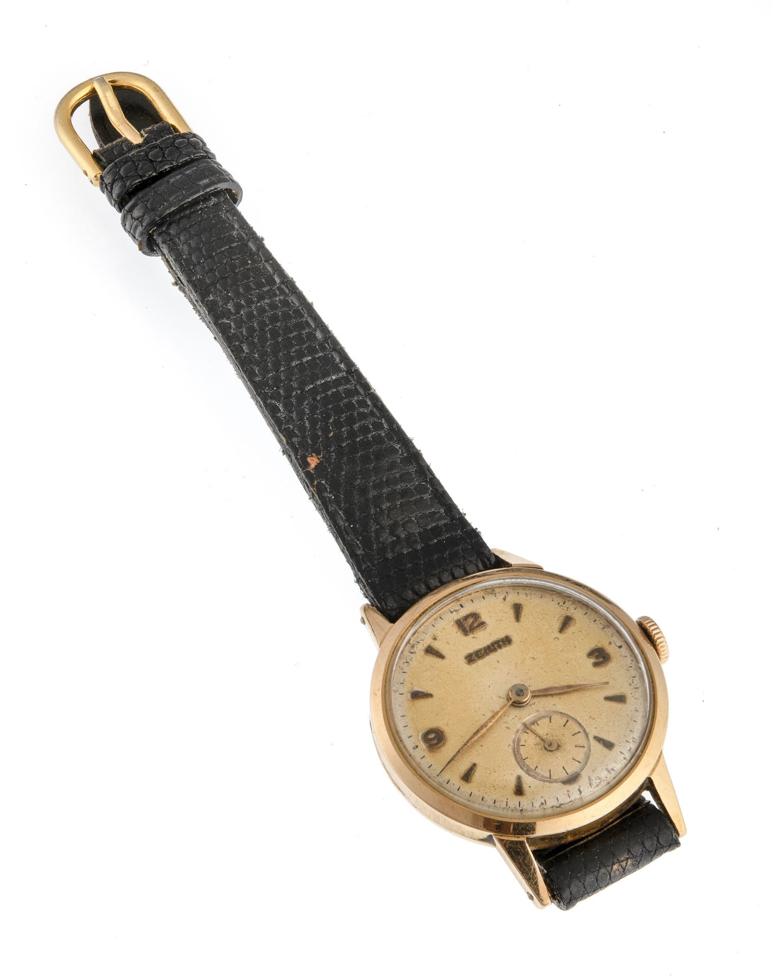 GOLD ZENITH LADY WRIST WATCH - Bild 2 aus 2