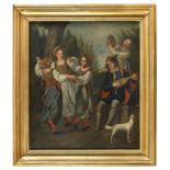 OIL PAINTING ATT. TO FRANÇOIS WATTEAU DE LILLE