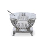 SILVER CAVIAR BOWL ALESSANDRIA 1940/1950