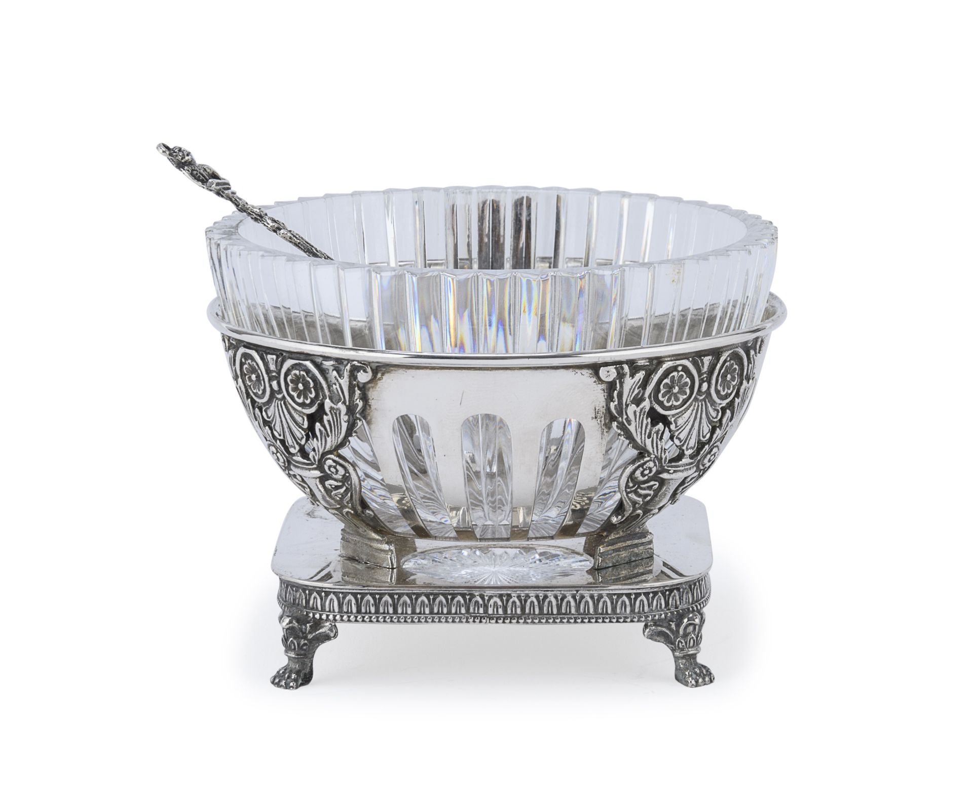 SILVER CAVIAR BOWL ALESSANDRIA 1940/1950