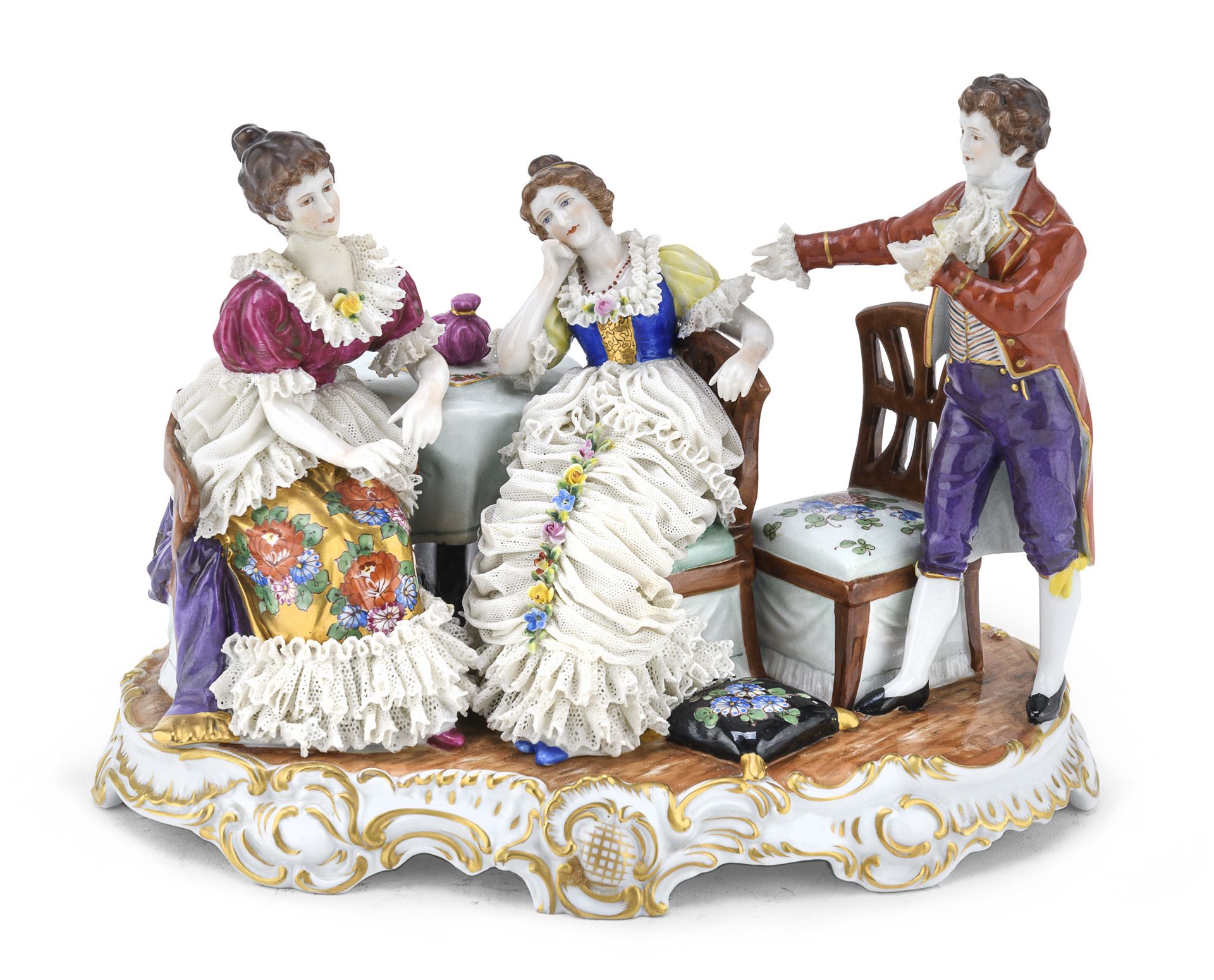 PORCELAIN GROUP GINORI EARLY 20TH CENTURY