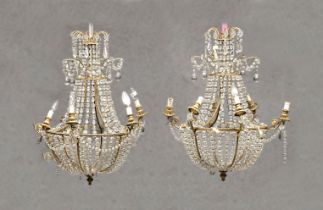 BEAUTIFUL PAIR OF GILT BRONZE CHANDELIERS EARLY 19TH CENTURY