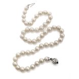 SINGLE STRING JAPANESE PEARL NECKLACE