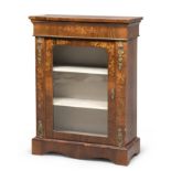 SMALL MAHOGANY GLASS DOOR CABINET FRANCE 19TH CENTURY