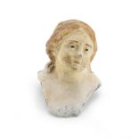 CERAMIC NATIVITY SCENE HEAD NAPLES 19TH CENTURY