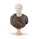 SMALL MARBLE BUST OF EMPEROR 19TH CENTURY