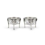 PAIR OF SILVER SALT CELLARS PARIS 1798/1809