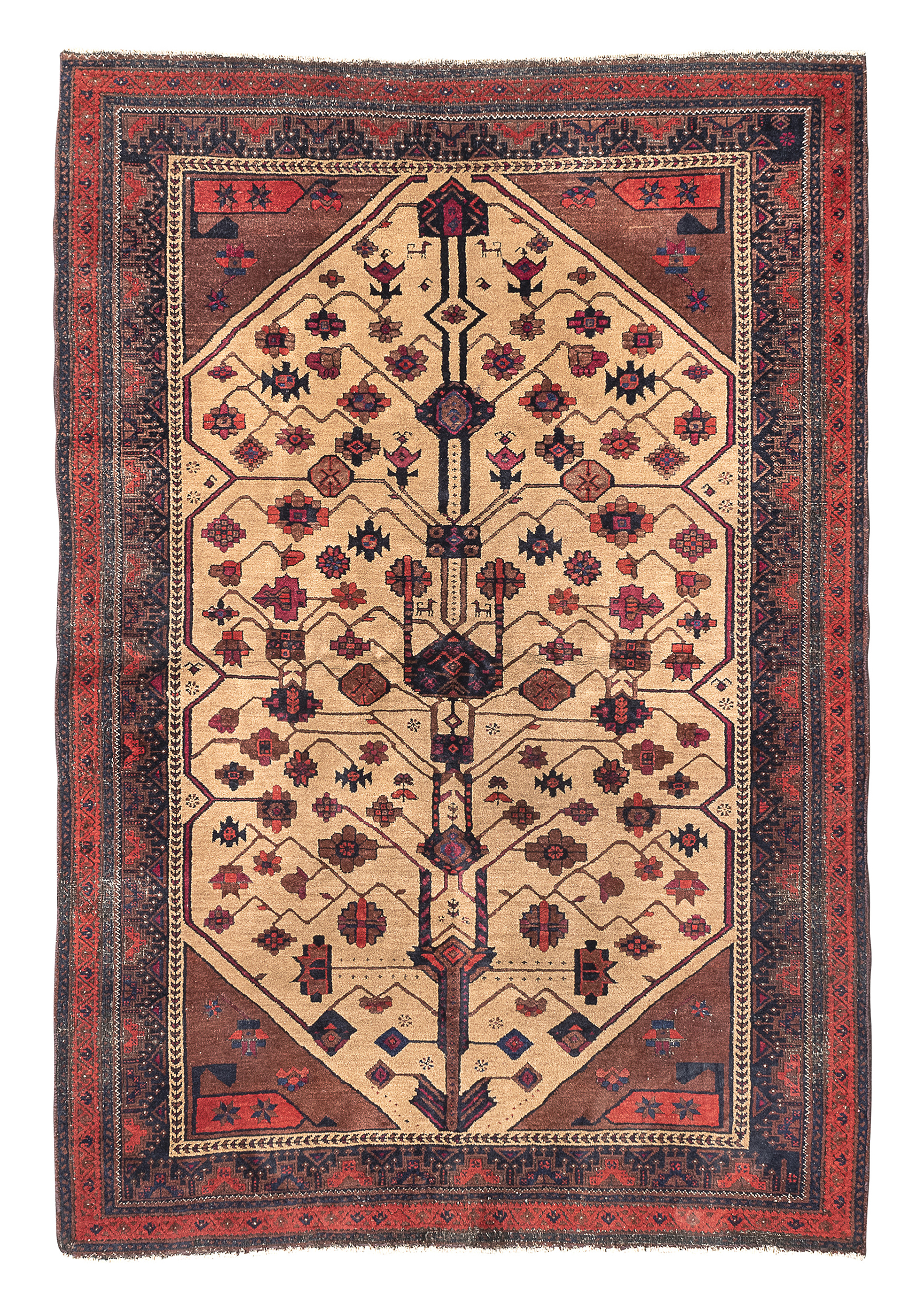 ANTIQUE HAMADAN CARPET c.1900