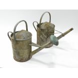 GALVANISED WATERING CANS.