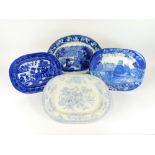 PRINTED POTTERY PLATTERS.