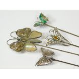 BUTTERFLY HAT PINS.
