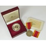 CORNWALL FIRE SERVICE MEDAL ETC.