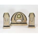 ART DECO GARNITURE.