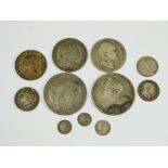 VARIOUS GEORGIAN & VICTORIA COINS.