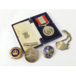 CORNWALL COASTGUARD & R.N.R. MEDALS ETC.