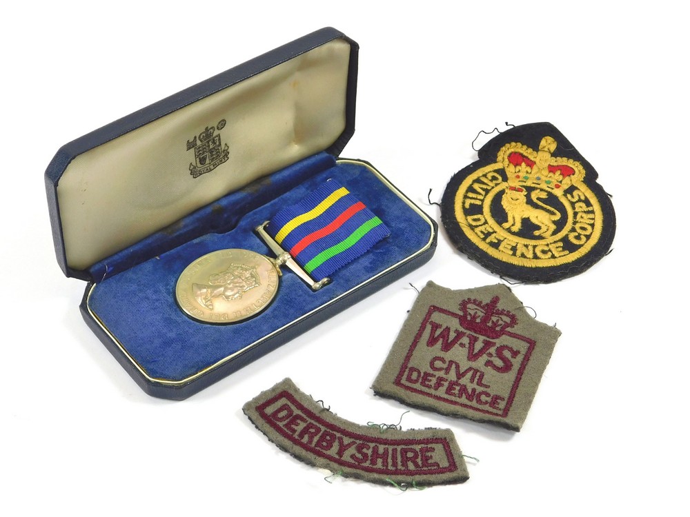 CIVIL DEFENCE MEDAL & BADGES ETC.