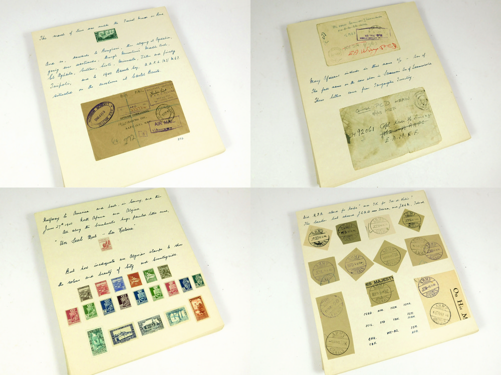 WWII AAPC SERVICE - PERSONAL ACCOUNT WITH PHILATELIC COLLECTION. - Image 4 of 5