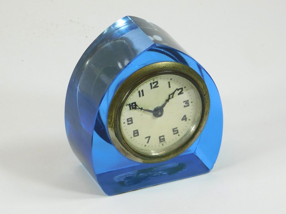 LUCITE CLOCK.