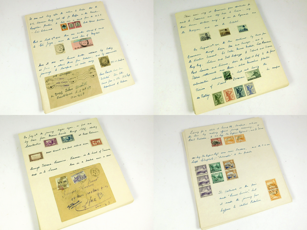 WWII AAPC SERVICE - PERSONAL ACCOUNT WITH PHILATELIC COLLECTION. - Image 3 of 5