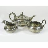 SILVER TEA SERVICE.