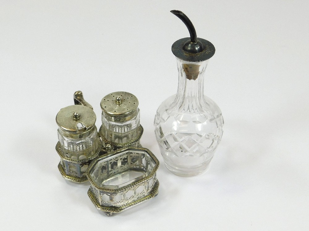 ELKINGTON CRUET ETC.