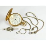 GOLD POCKET WATCH.