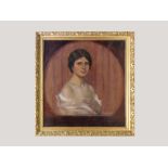 JOSEF MATARÉ.* Portrait of a Lady. Oil on canvas. Signed. Dated 1918. 64 x 60cm.