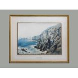 RICHARD H. FAIRFAX SEDDON. 'Lands End, Cornwall'. Watercolour. Signed & dated 1905. 47.5 x 53cm.