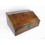 OAK BIBLE BOX.