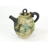 DAVID BROWN. A two pint teapot by David Brown, Merriot, Somerset. Impressed mark.