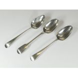 SILVER TABLESPOONS.