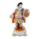 A large Derby porcelain figure, early 19th century, modelled as James Quinn in the role of Falstaff,
