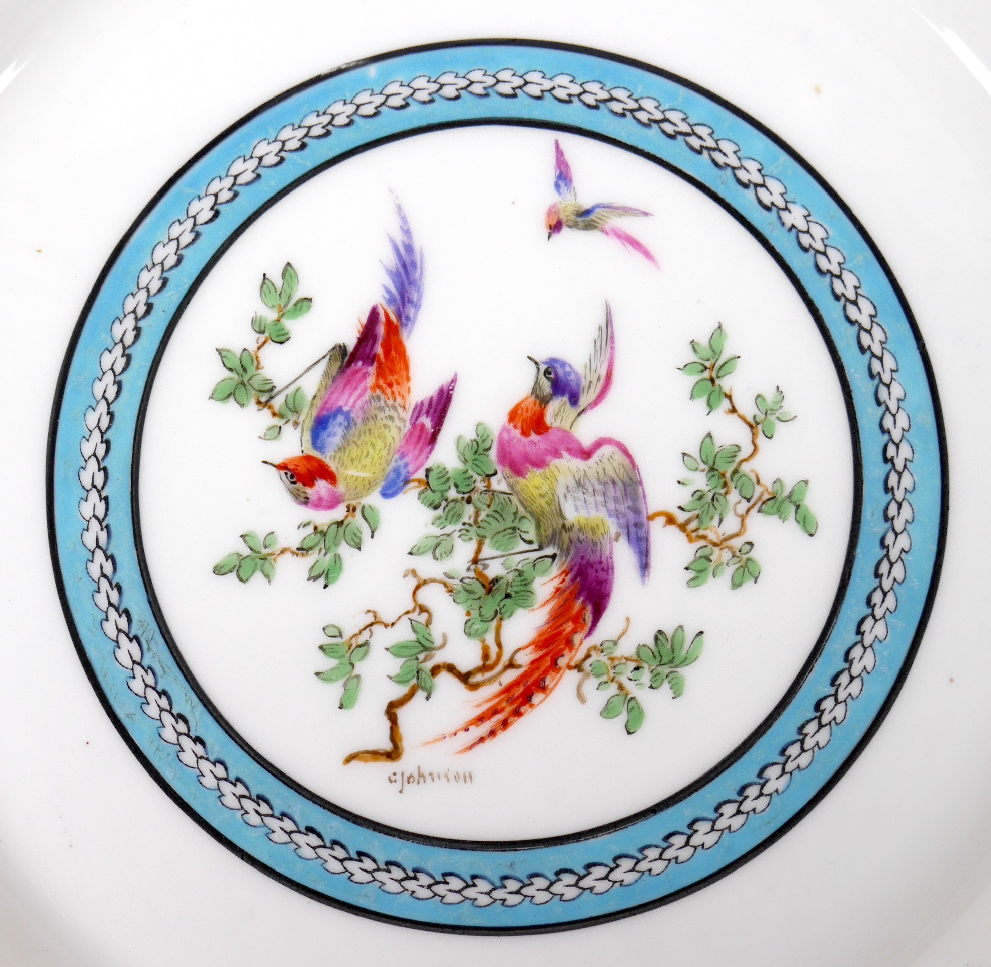 A set of six Royal Worcester china cabinet plates, retailed by Tiffany & Co, New York, circa 1918, - Image 5 of 16