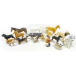 A large quantity of Beswick animal figurines, including 'Koala Bear', model 1038, gray gloss, 8.