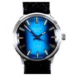 A vintage Delvina Geneve stainless steel gentleman's wristwatch, circa 1960, Antimagnetic model
