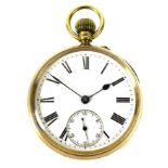 An Edward VII 18ct gold pocket watch