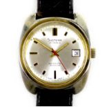 A Systema Automatic Incabloc gentleman's gold plated wristwatch, model 12038, circular dial, ETA