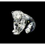 A Swarovski crystal ornament of a Grizzly bear A73637 NR 000 006, 8cm high, with original box.