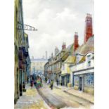 Wilfrid Rene Wood (British, 1888-1976): a view of Stamford, depicting Ironmonger Street,