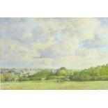 Cyril J. Mayes (British, 20th century): 'The Worthorpe Fields', watercolour, signed lower left