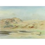 Roland Vivian Pitchforth (British 1895-1982): 'Llangorse Lake', watercolour, signed lower right