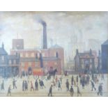 A group of four large prints, two after Lowry, and two after Charles Moseley, with certificates,