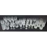 A collection Stuart Crystal and other crystal glass wares, forty pieces of Stuart Crystal