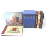 Eight Folio Society books, including a set of Eric Hobsbawm 'The Making of the Modern World', in