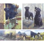After Nigel Hemming (British, 20th century): two limited edition prints of dogs, "Watch the Birdie",