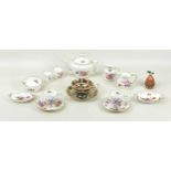 A collection of Royal Crown Derby tea wares, including an Imari pattern tea cup and saucer, together
