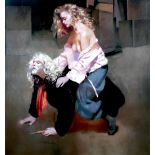 After Robert Lenkiewicz (British, 1941-2002): 'The Painter with Lisa - Aristotle and Phyllis Theme',